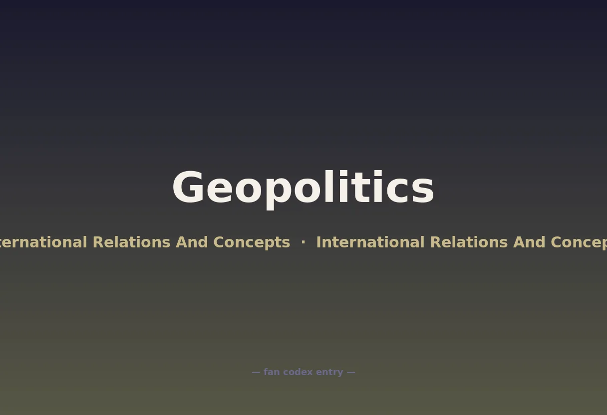 Geopolitics