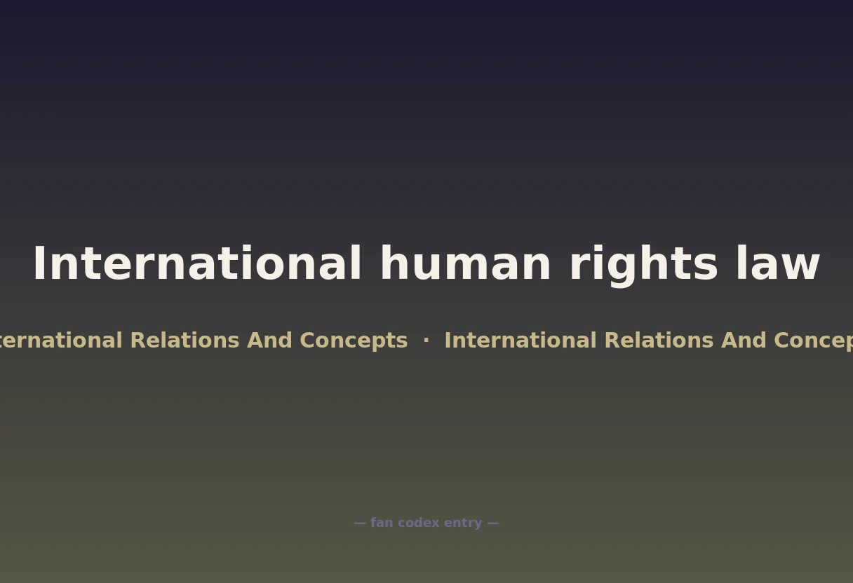 International human rights law