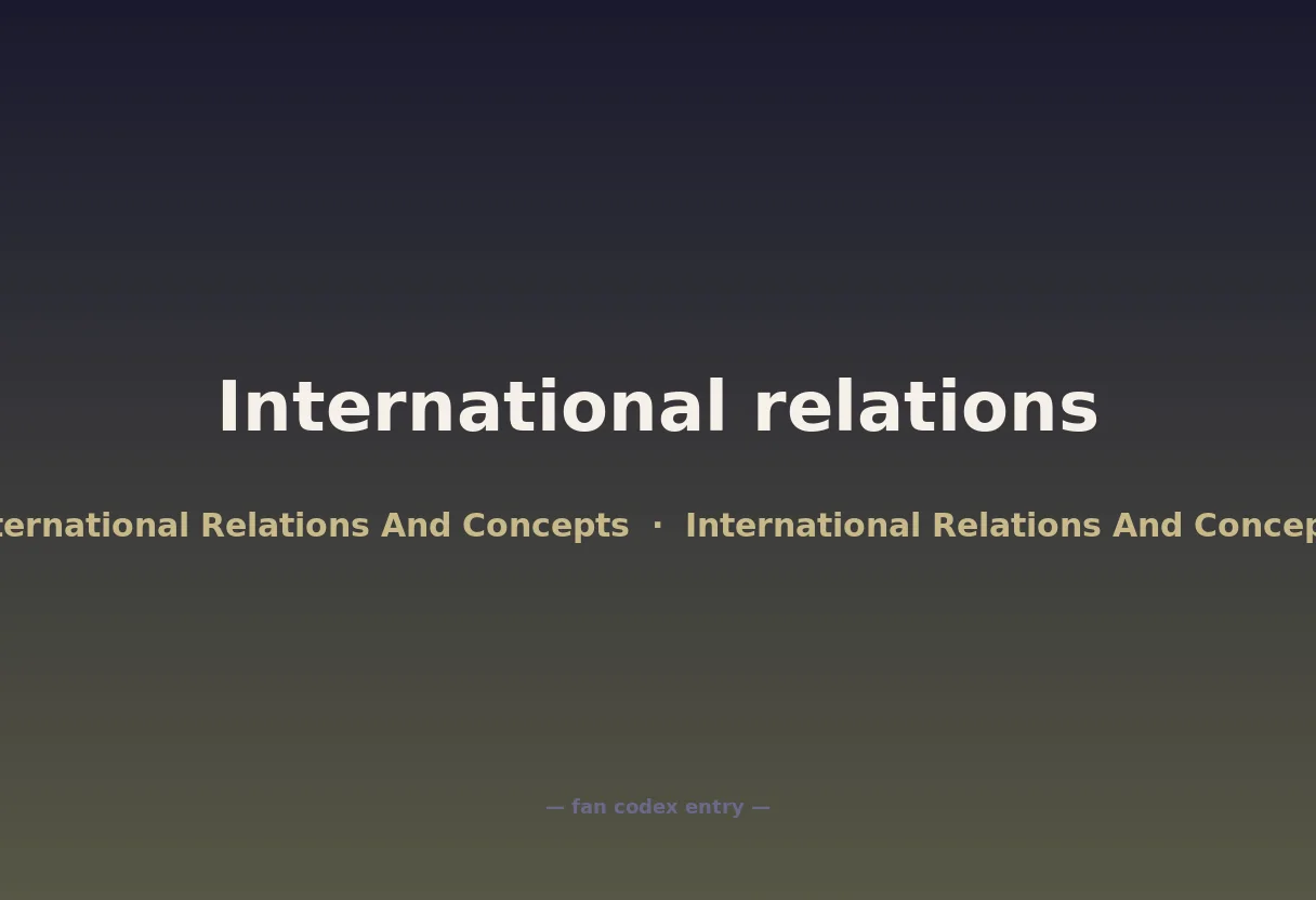 International relations