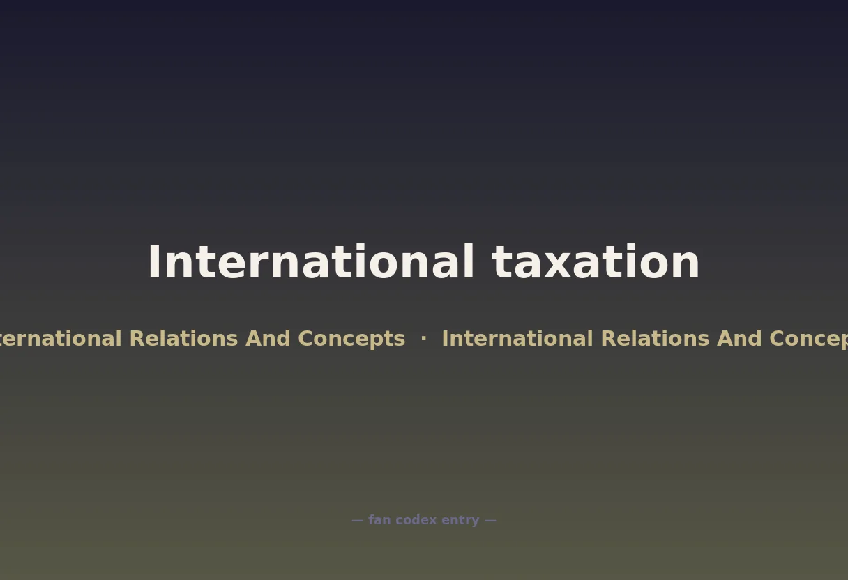 International taxation